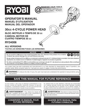 Ryobi RY34006 Manuel D'utilisation