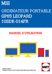 MSI GP65 Manuel D'utilisation