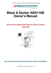 Black & Decker ABD110B Mode D'emploi