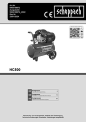 Scheppach HC500 Traduction Des Instructions D'origine