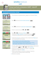 Smiths Medical CADD Solis VIP Manuel D'instructions