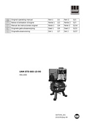 Schneider Airsystems UNM STS 660-10-90 Notice D'utilisation D'origine