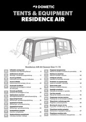 Dometic Residence AIR All-Season Instructions De Montage Et D'utilisation