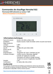 Herschel T-MT Notice D'installation Et D'utilisation