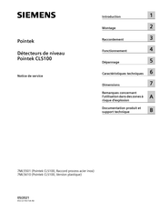 Siemens pointek CLS100 Notice De Service