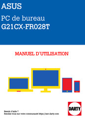 Asus G21CX Manuel De L'utilisateur