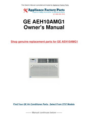 GE Appliances AEH10 Serie Manuel D'utilisation Et Instructions D'installation