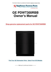 GE PDWT300RBB Manuel Du Propriétaire