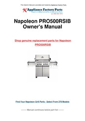 Napoleon PRESTIGE PRO 500 RSIB Mode D'emploi