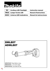 Makita ADML807 Manuel D'instructions