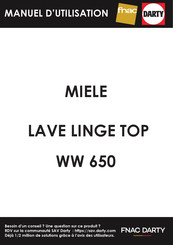 Miele WW 650 Mode D'emploi