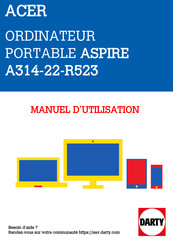 Acer A314-22-R523 Manuel D'utilisation