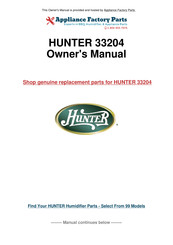 Hunter 37202 Mode D'emploi