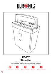 Duronic PS657 Manuel D'utilisation