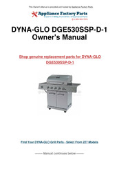 Dyna-Glo DGE530SSP-D-1 Mode D'emploi