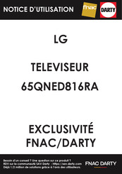 LG 65QNED816RA Guide De L'utilisateur