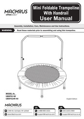 MACHRUS UPPERBOUNCE UBSF01HR-40 Manuel D'utilisation