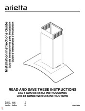 arietta Dekor Glass 400 CFM Guide D'instructions D'installation