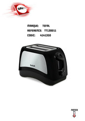 TEFAL TT130D11 Notice D'utilisation