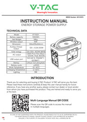 V-TAC VT-1001 Manuel D'instructions