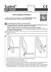 Satel INT-TSG2R Notice Abrégée