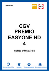 CGV PREMIO EASYONE HD4 Notice D'emploi