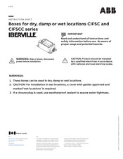 Abb IBERVILLE CIFSC Serie Manuel D'instructions