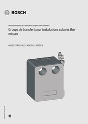 Bosch AGS50-2 Notice D'installation Et D'entretien