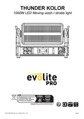 Evolite PRO THUNDER KOLOR Mode D'emploi