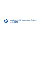 HP Deskjet 2510 Serie Mode D'emploi