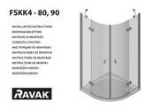 RAVAK FSKK4-90 Instructions De Montage