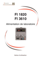 Francaise d'Instrumentation FI 3610 Notice D'utilisation