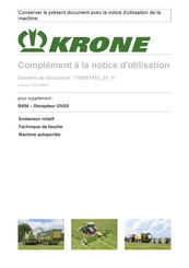 Krone B454 Notice D'utilisation