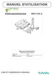 Kverneland Kubota Manuel D'utilisation