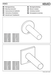 KEUCO IXMO 59545 070101 Instructions D'installation