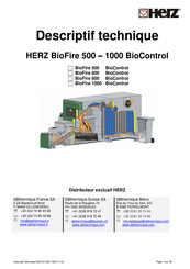 Herz BioFire 800 BioControl Mode D'emploi