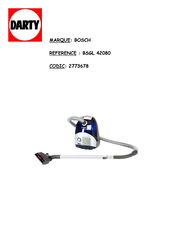 Bosch BSGL 42080 Mode D'emploi