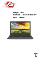 Acer Aspire E5-532T Manuel D'utilisation