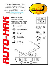 AUTO-HAK C65A Instructions De Montage