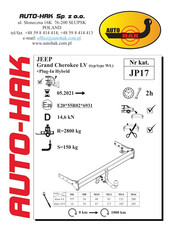 AUTO-HAK JP17 Instructions De Montage