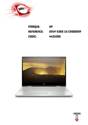 HP ENVY X360 Manuel De L'utilisateur