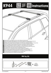 Yakima K944 Instructions