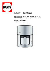 Electrolux EKF6000 Mode D'emploi