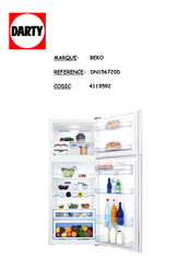 Beko DN 156620 X Manuel D'utilisation