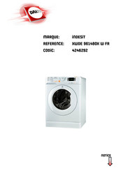 Indesit XWDE 961480 Mode D'emploi