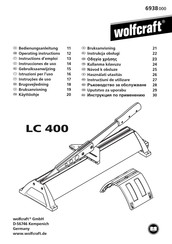 Wolfcraft LC 400 Instructions D'emploi