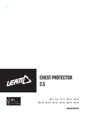 Leatt CHEST PROTECTOR 2.5 Manuel D'utilisation