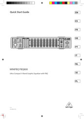 Behringer MINIFBQ FBQ800 Guide Rapide