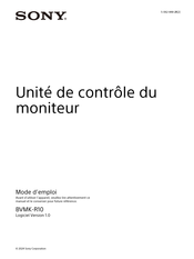 Sony BVMK-R10 Mode D'emploi