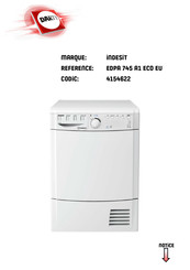 Indesit IDPA 745 A ECO Mode D'emploi